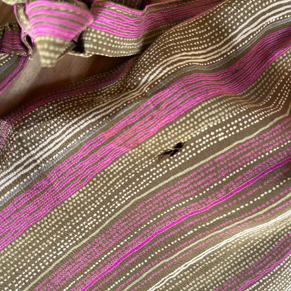 Vintage 1980s Francesca of Damon for  Starington Striped Silk Blouse - S/M - Picture 7 of 13